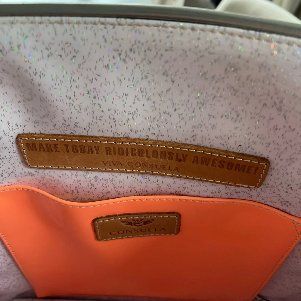 Consuela Leopard Print Tote with Multicolor Straps - Picture 7 of 8